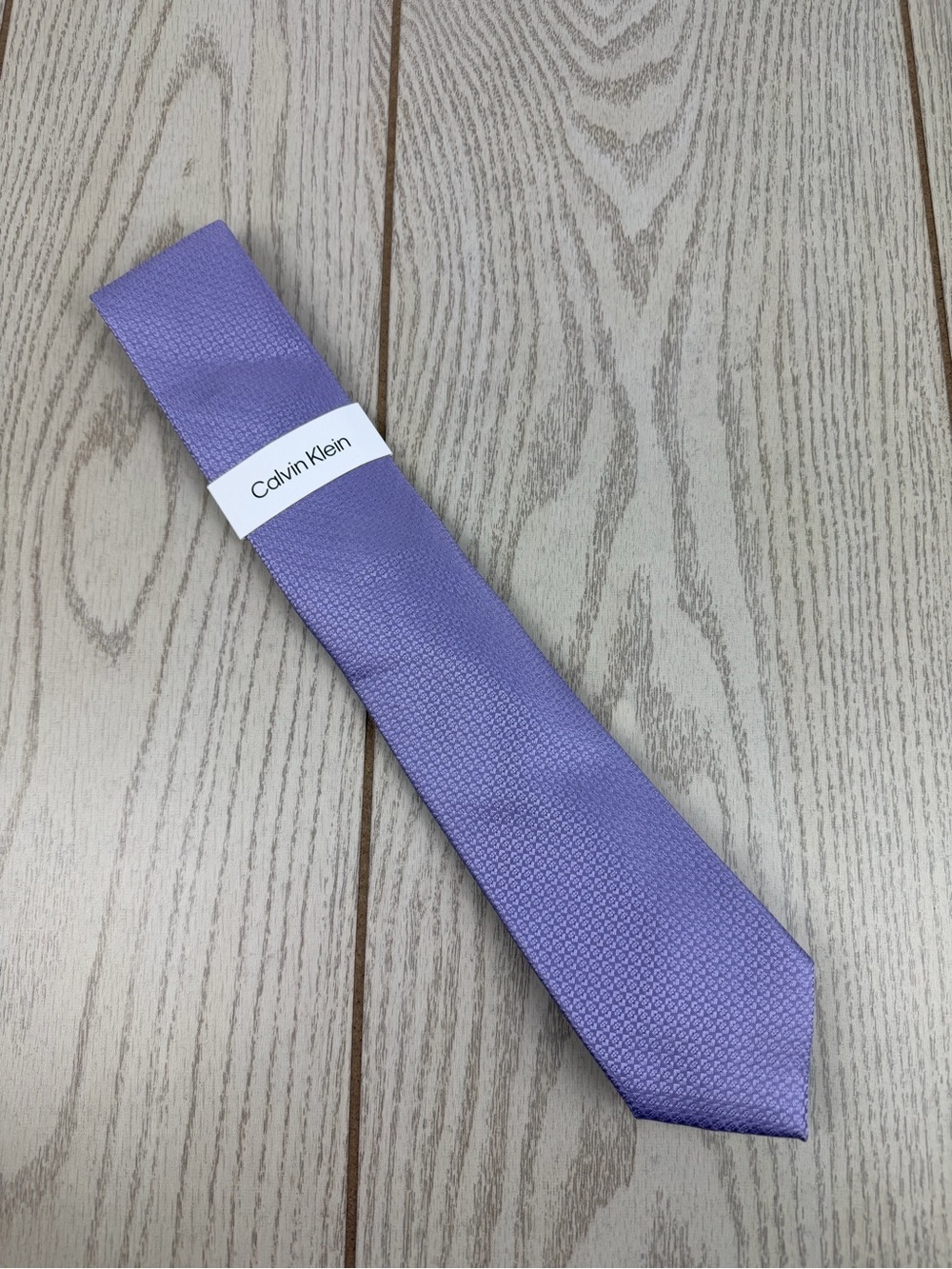 861 Calvin Klein Tie Purple 526 CK21100302 Silk Poly Blend MSRP $69.50